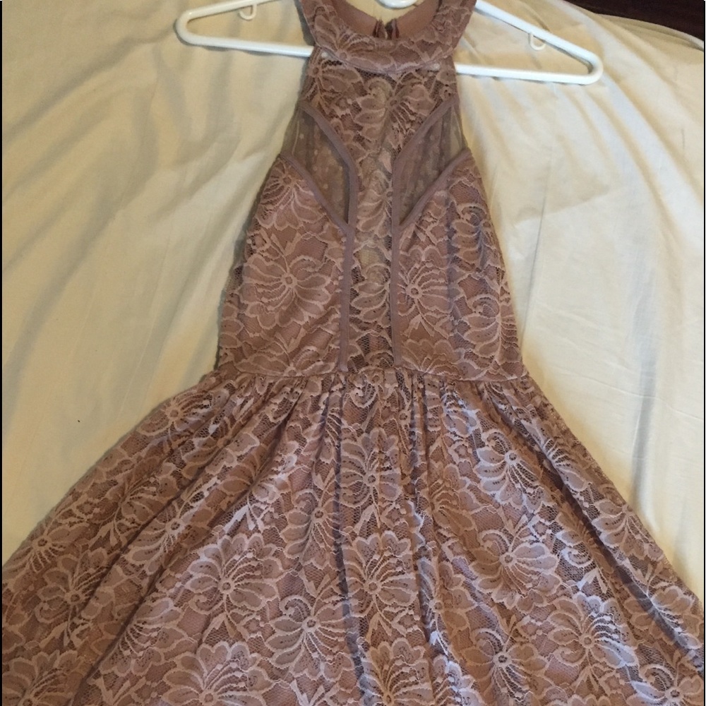 Vintage Windsor Formal Dress Lace Halter Neck